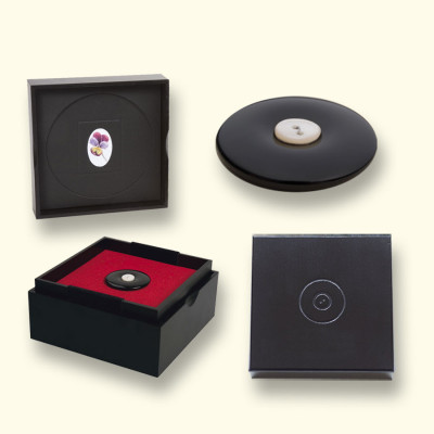 Rouwknoop onyx standaard (zonder naam op het kistje)